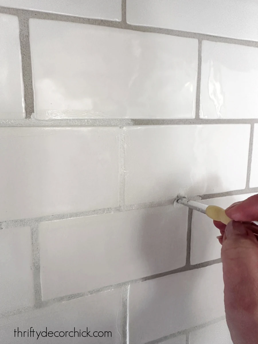 applying grout paint refresher