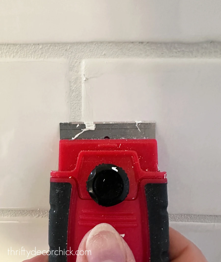 metal razor blade residue removal