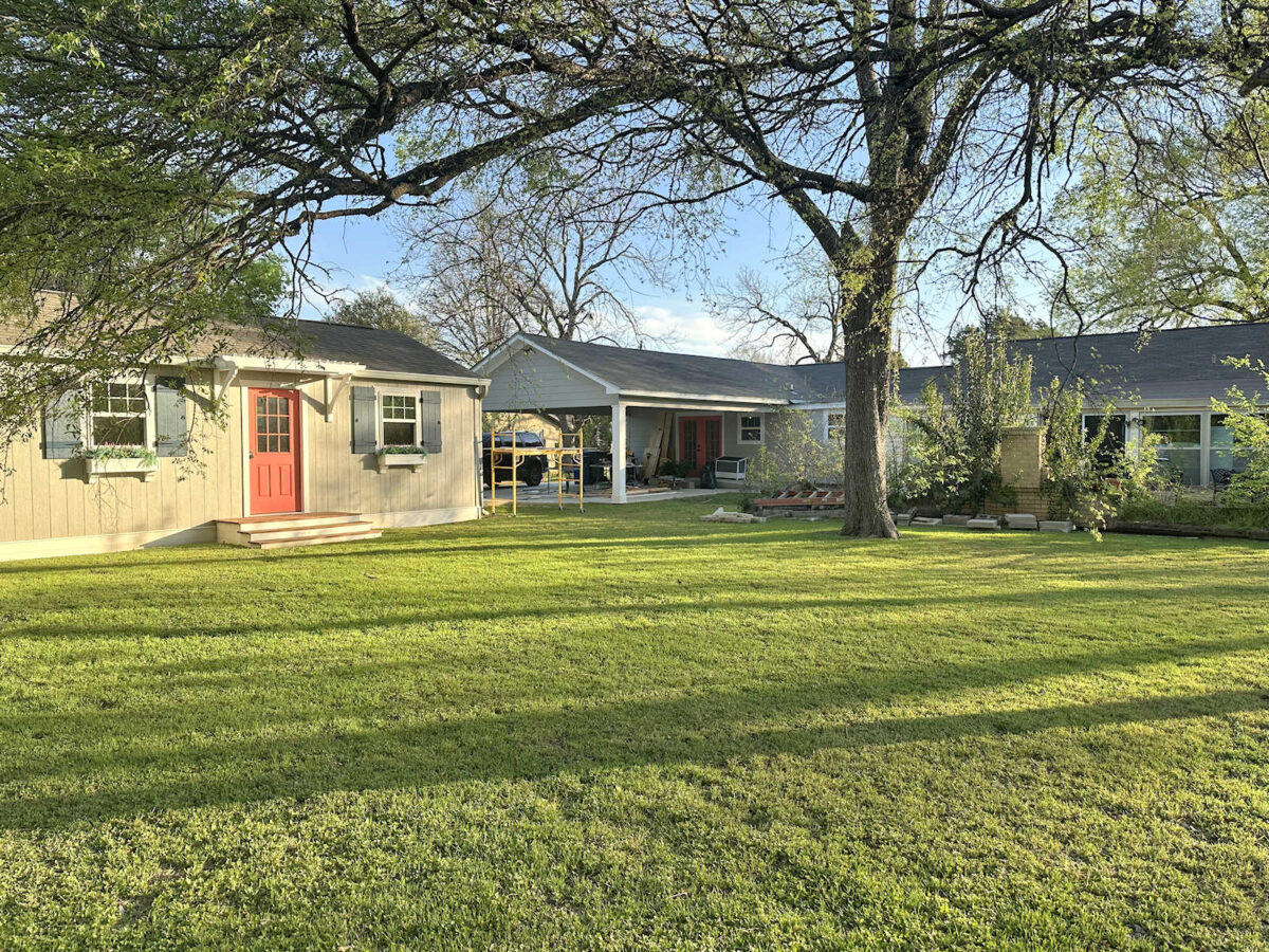 a rare look at the back of our house (and interim plans)