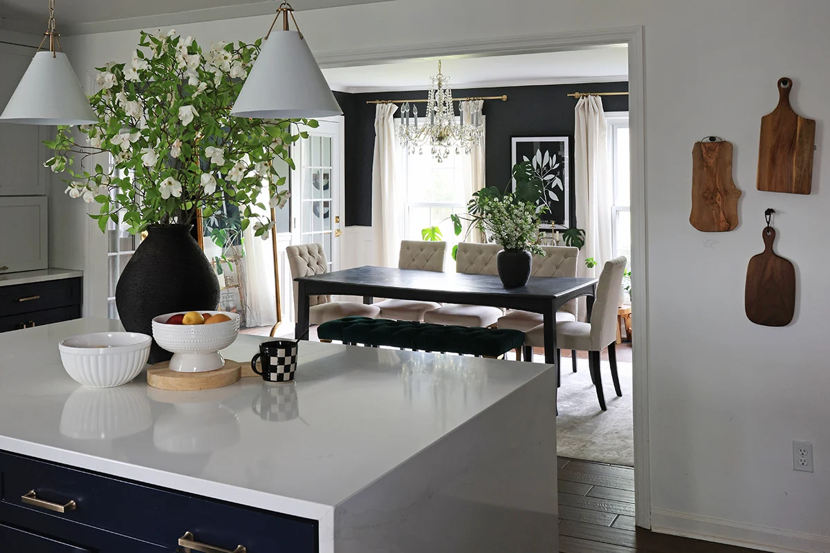 dining room view from the kitchen