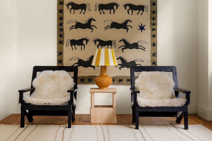 the designs work equally well on floors and walls; this is ingrid, a horse patt 19