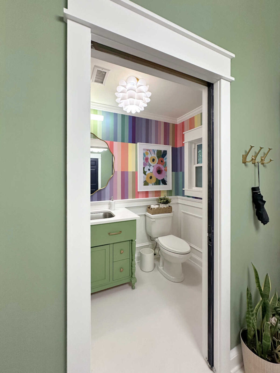 studio half bathroom - finished! (before and after) 1 studio half bathroom