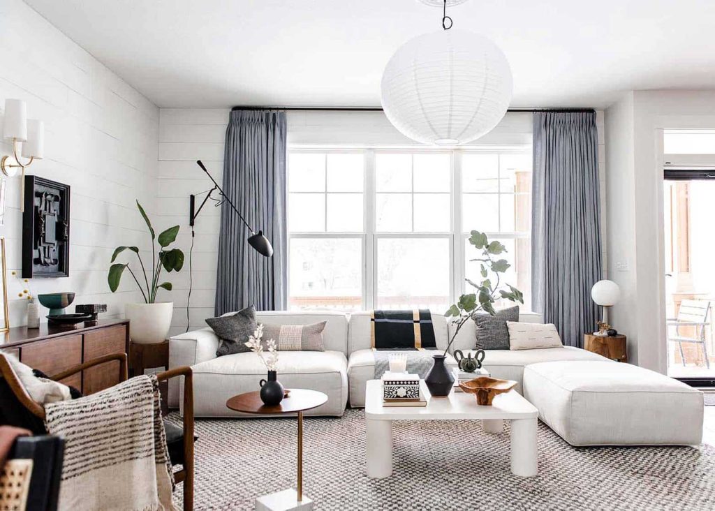 Mixing “Leggy” & “Chunky” Furniture Is The Secret To A Balanced Space. Here’s How to Do It.