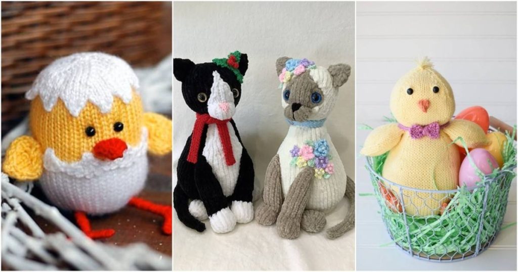 7 Easter Toys Free Knitting Patterns ⋆ Bright Stuffs