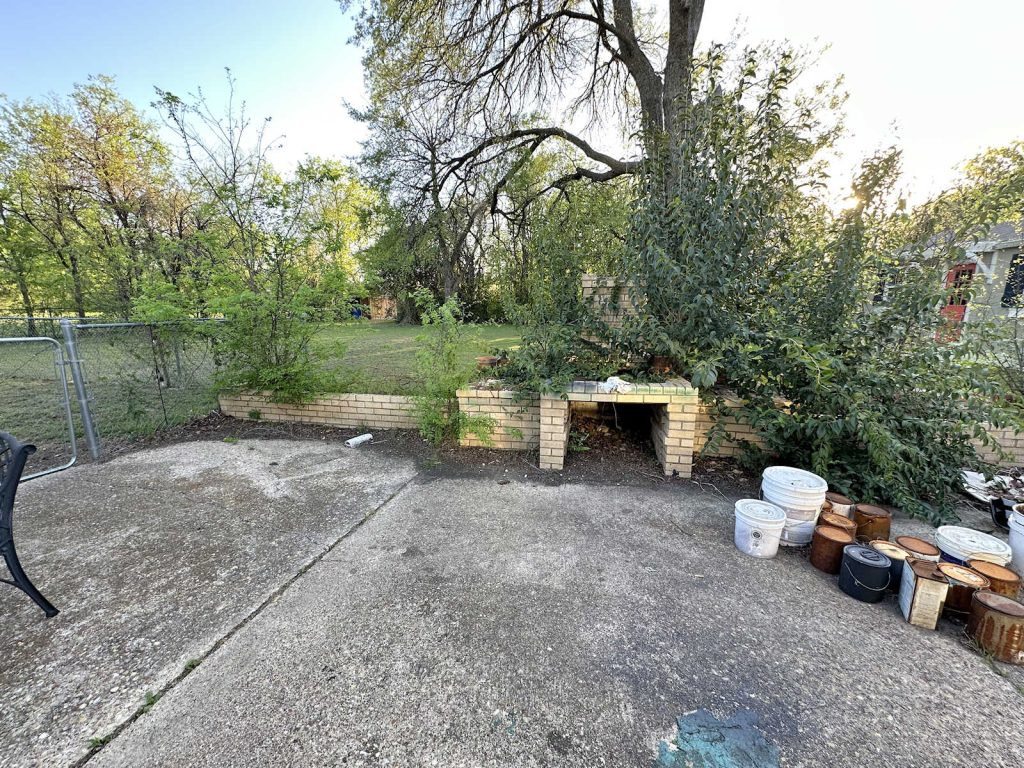 Working Out My Anxiety And Frustrations (Goodbye, Outdoor Fireplace!)