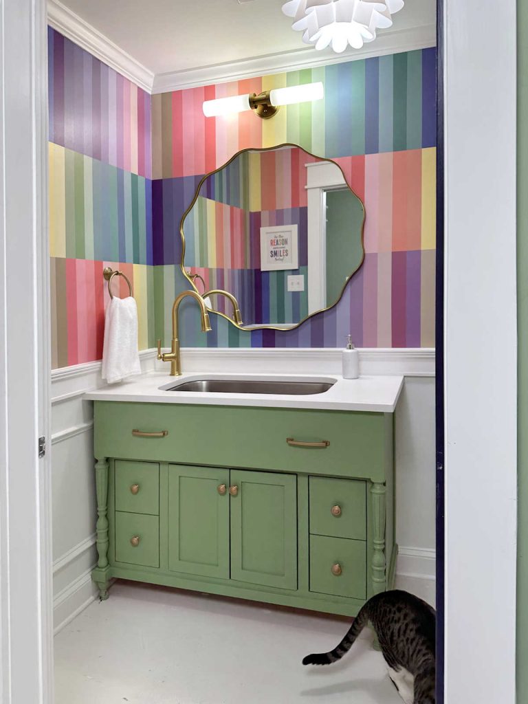 Studio Half Bathroom – FINISHED! (Before And After)