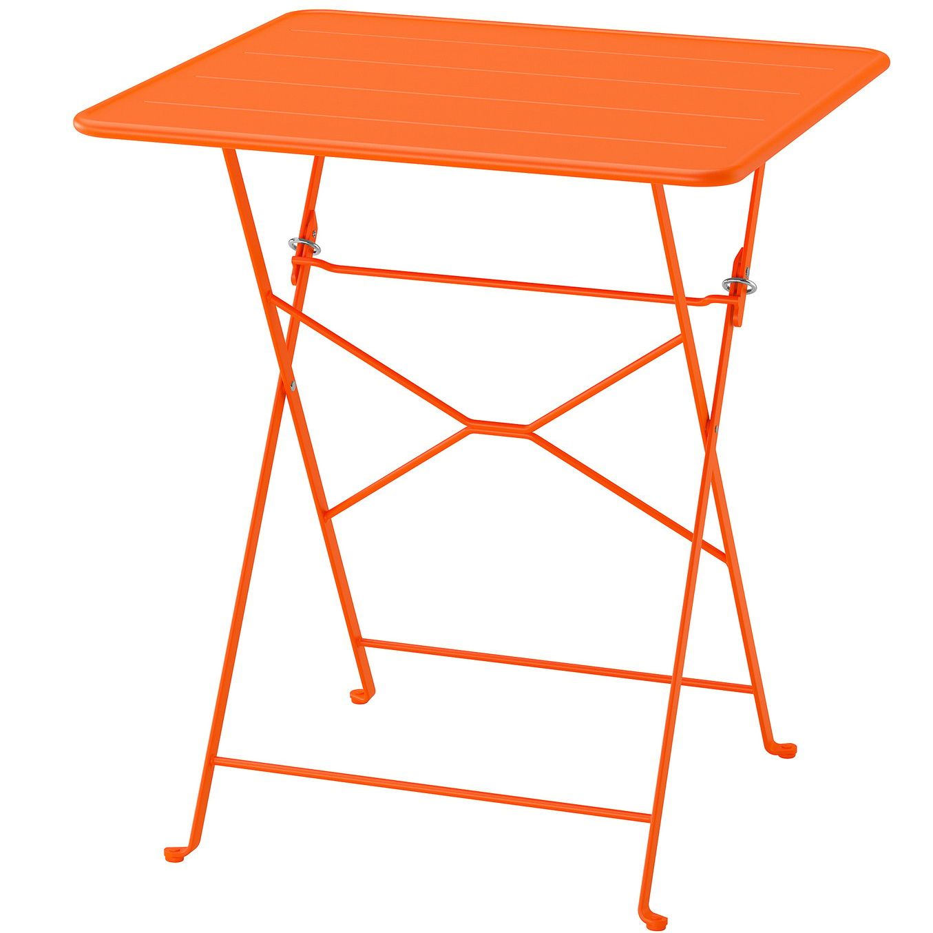 sunds&ouml; table - bright orange outdoor 25 5/8x25 5/8 "