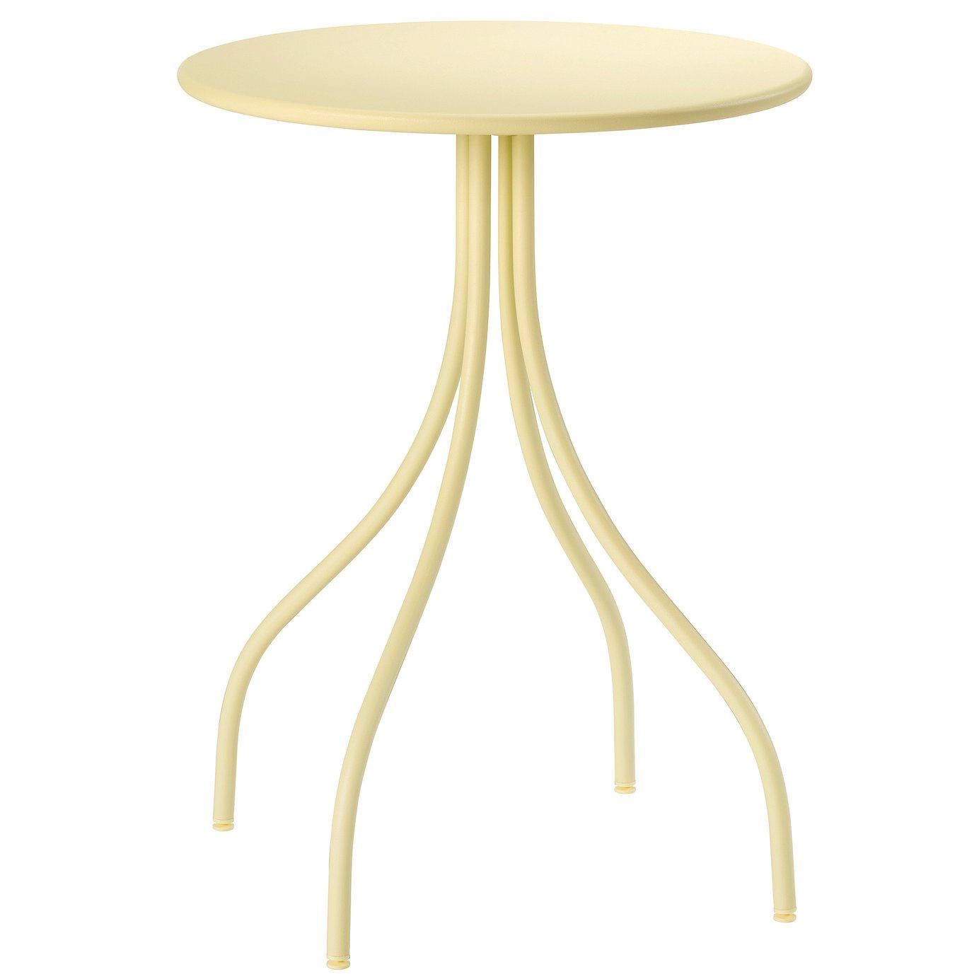 t&aring;nebro side table - indoor/outdoor/pale yellow 18 1/8 "