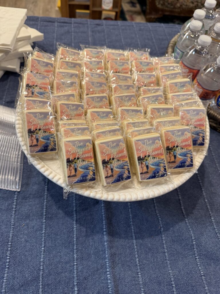 my pub day book event for the summer i found you at the next chapter, huntington, long island