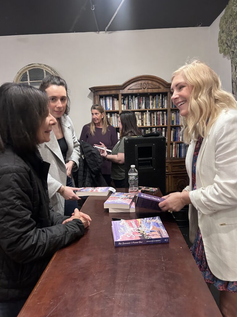 my pub day book event for the summer i found you at the next chapter, huntington, long island