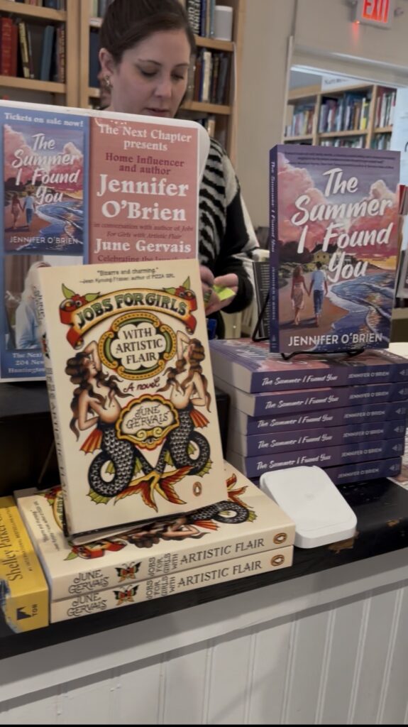 my pub day book event for the summer i found you at the next chapter, huntington, long island