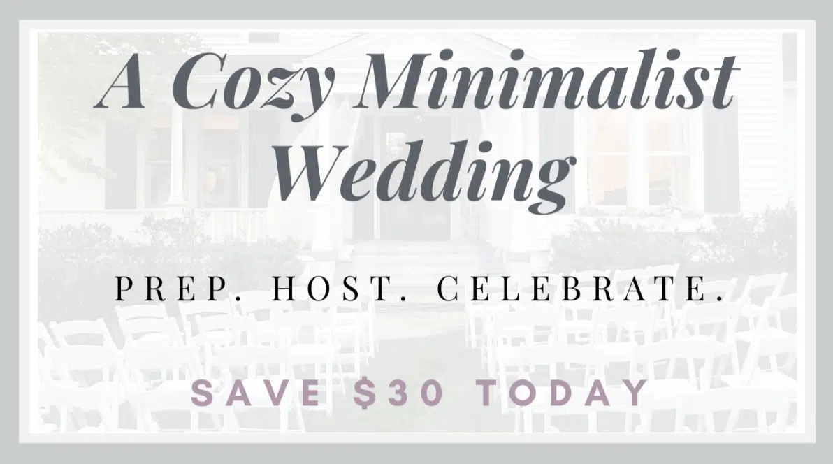 a cozy minimalist wedding - nesting place