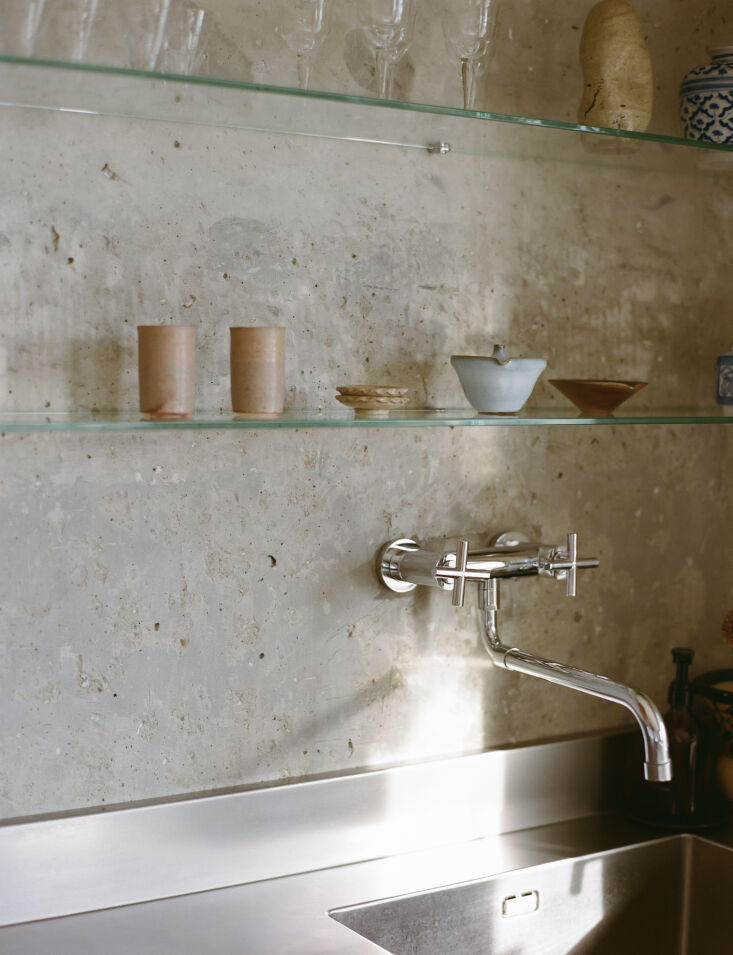 the faucet is the dornbracht tara wall mounted mixer. 22