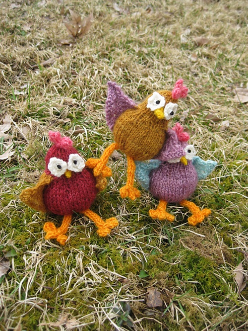 9 unique chicken free knitting patterns ⋆ bright stuffs