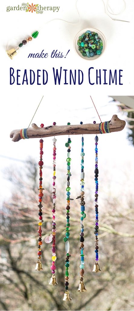 add sparkle to the garden with this beautiful beaded wind chime