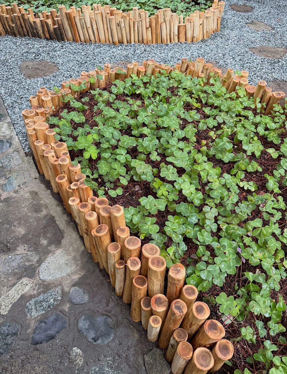 bamboo garden bed edging