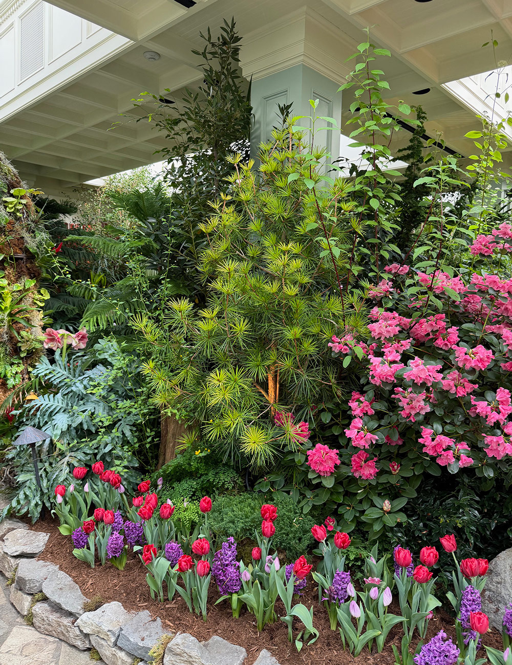 indoor spring garden display