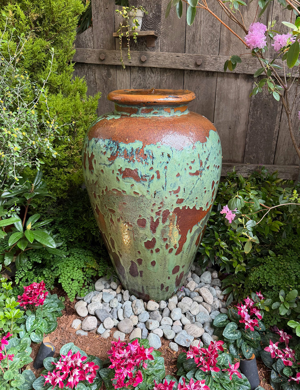 ornamental garden pot