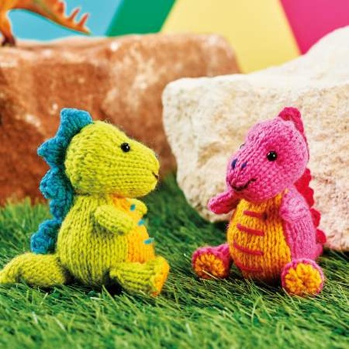 10 unique dinosaur free knitting patterns ⋆ bright stuffs