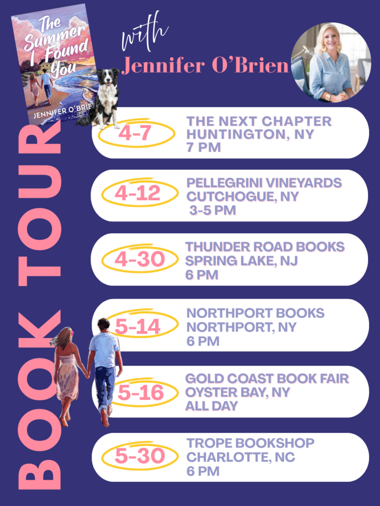  the summer i found you by jennifer o'brien book tour