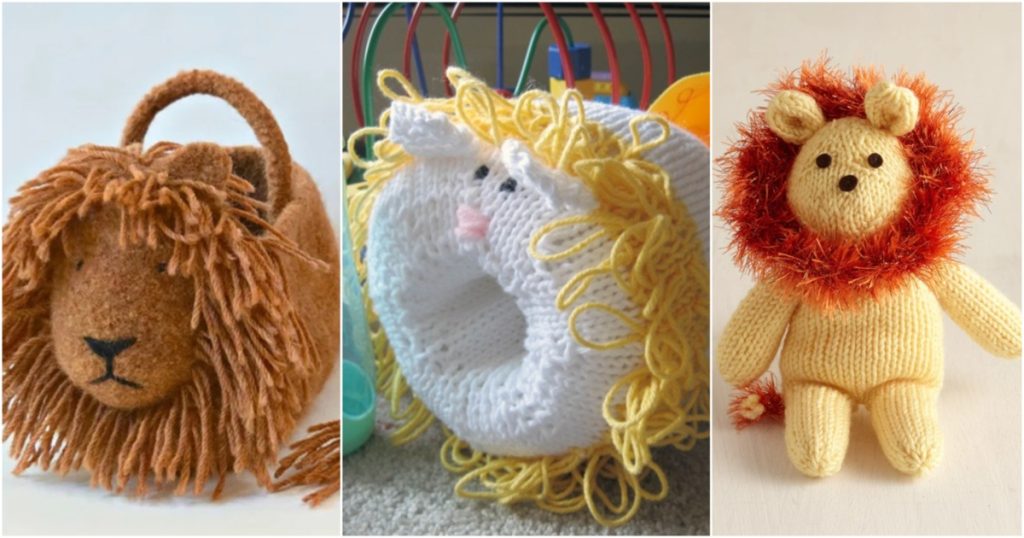 9 Unique Lion Free Knitting Patterns ⋆ Bright Stuffs