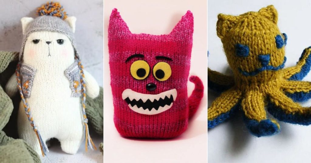 Weird Cat Toys Free Knitting Patterns ⋆ Bright Stuffs