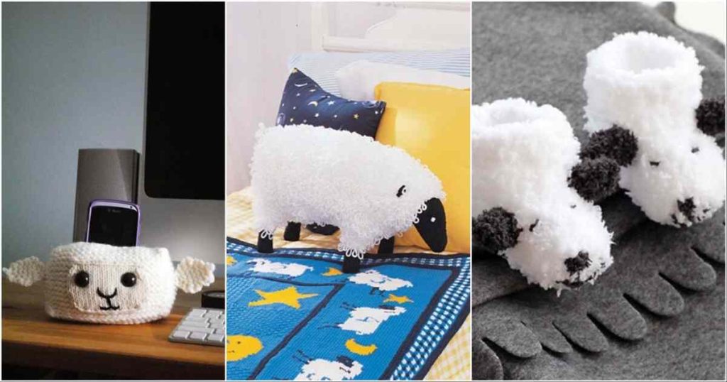 10 Unique Sheep Free Knitting Patterns ⋆ Bright Stuffs