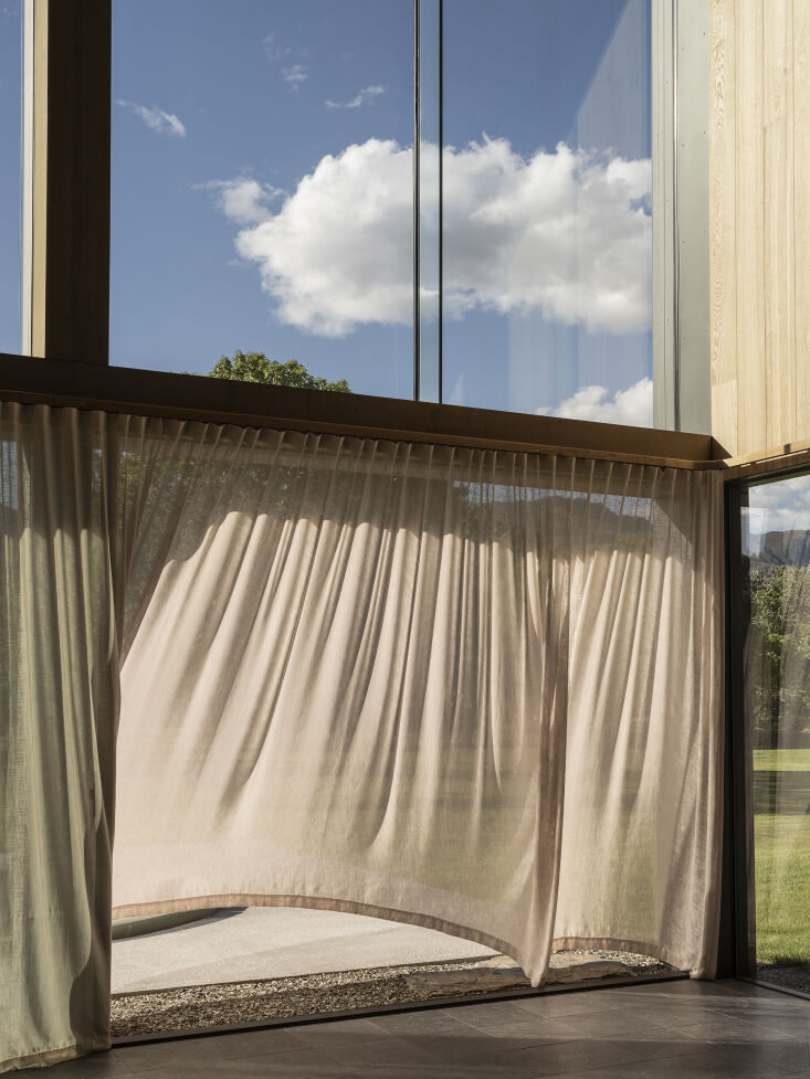 custom lightweight curtains were designed in a sheer fabric from james dunlop t 21