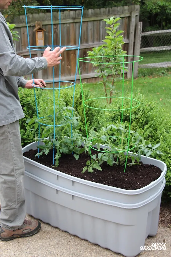 how to make a diy self-watering planter for the garden