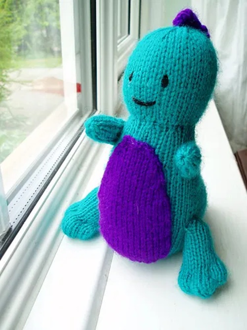 10 unique dinosaur free knitting patterns ⋆ bright stuffs