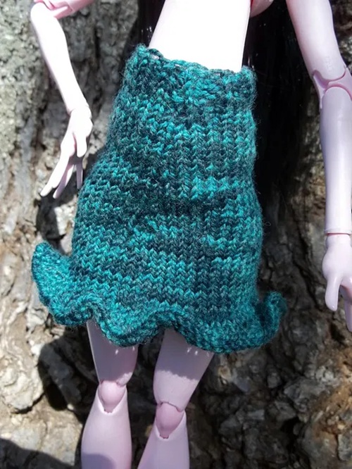 knitted barbie skirt free patterns ⋆ bright stuffs