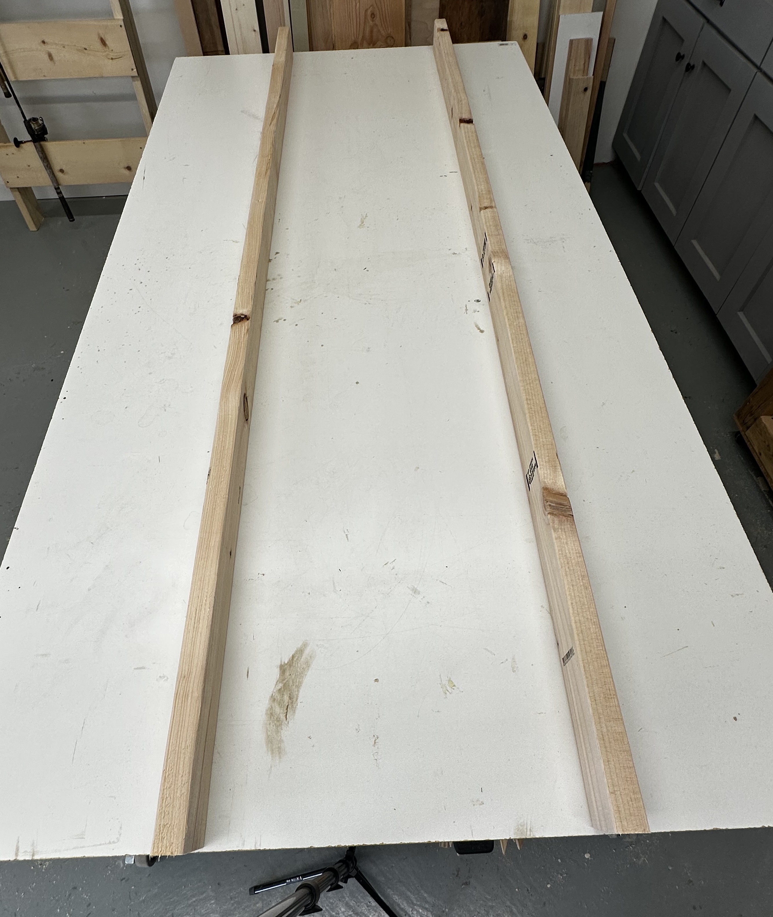diy fishing rod rack