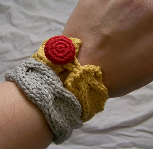 knitted bracelet free patterns ⋆ bright stuffs