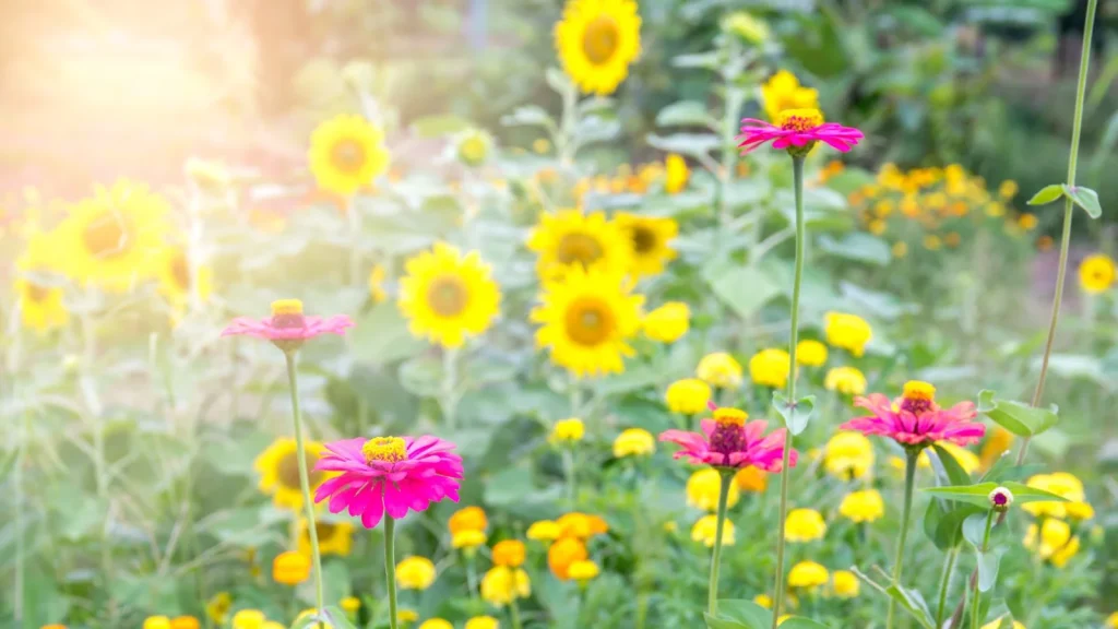How to Mix Sunflowers and Zinnias for a Pollinator Paradise