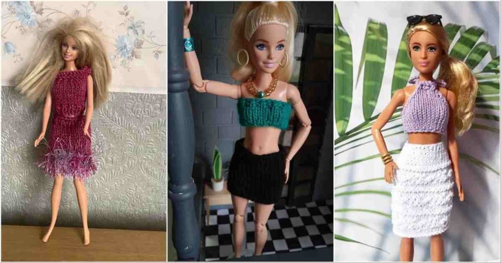 Knitted Barbie Skirt Free Patterns ⋆ Bright Stuffs